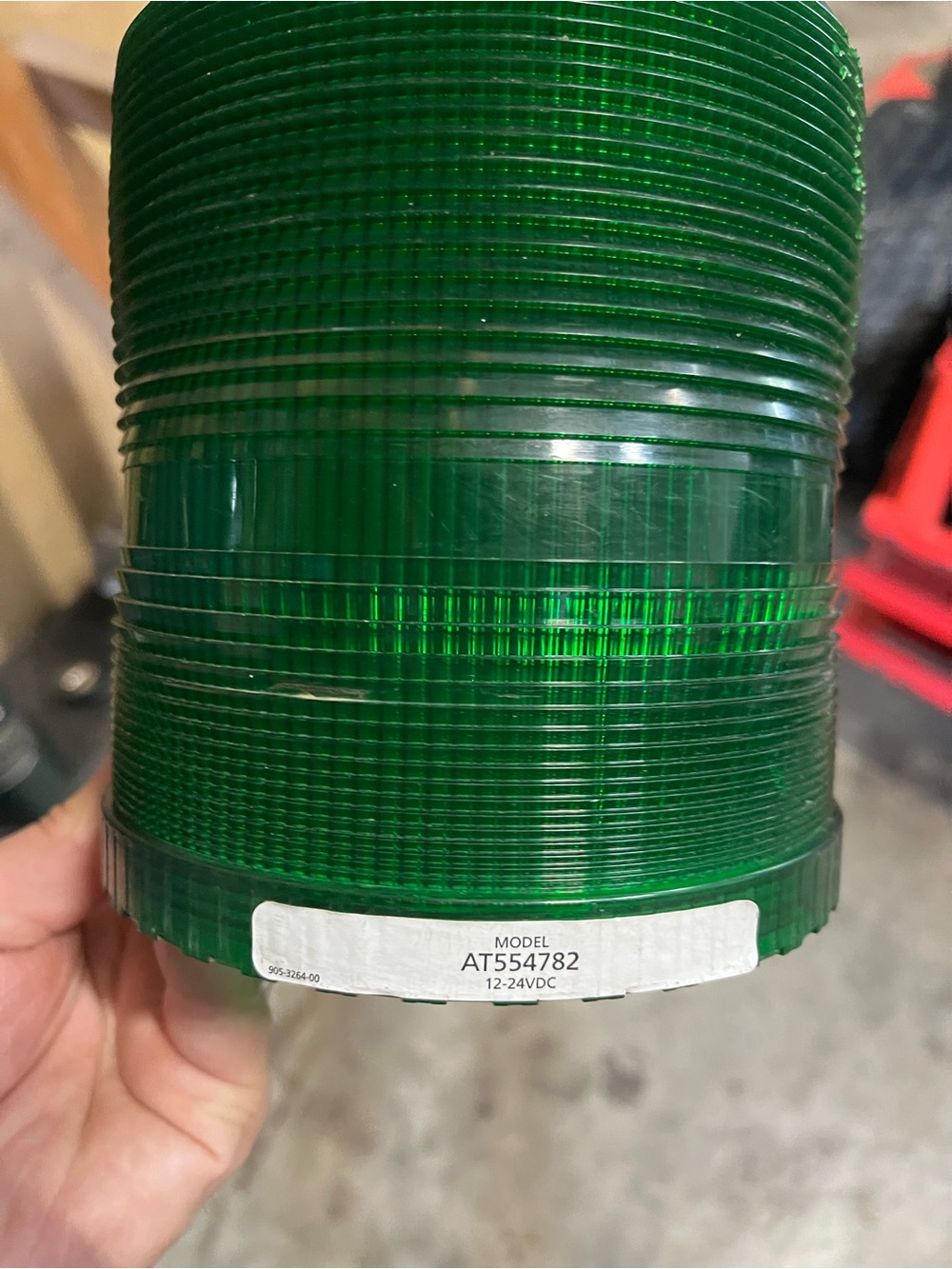 Green Industrial Signal Beacon Lens - Model AT554782